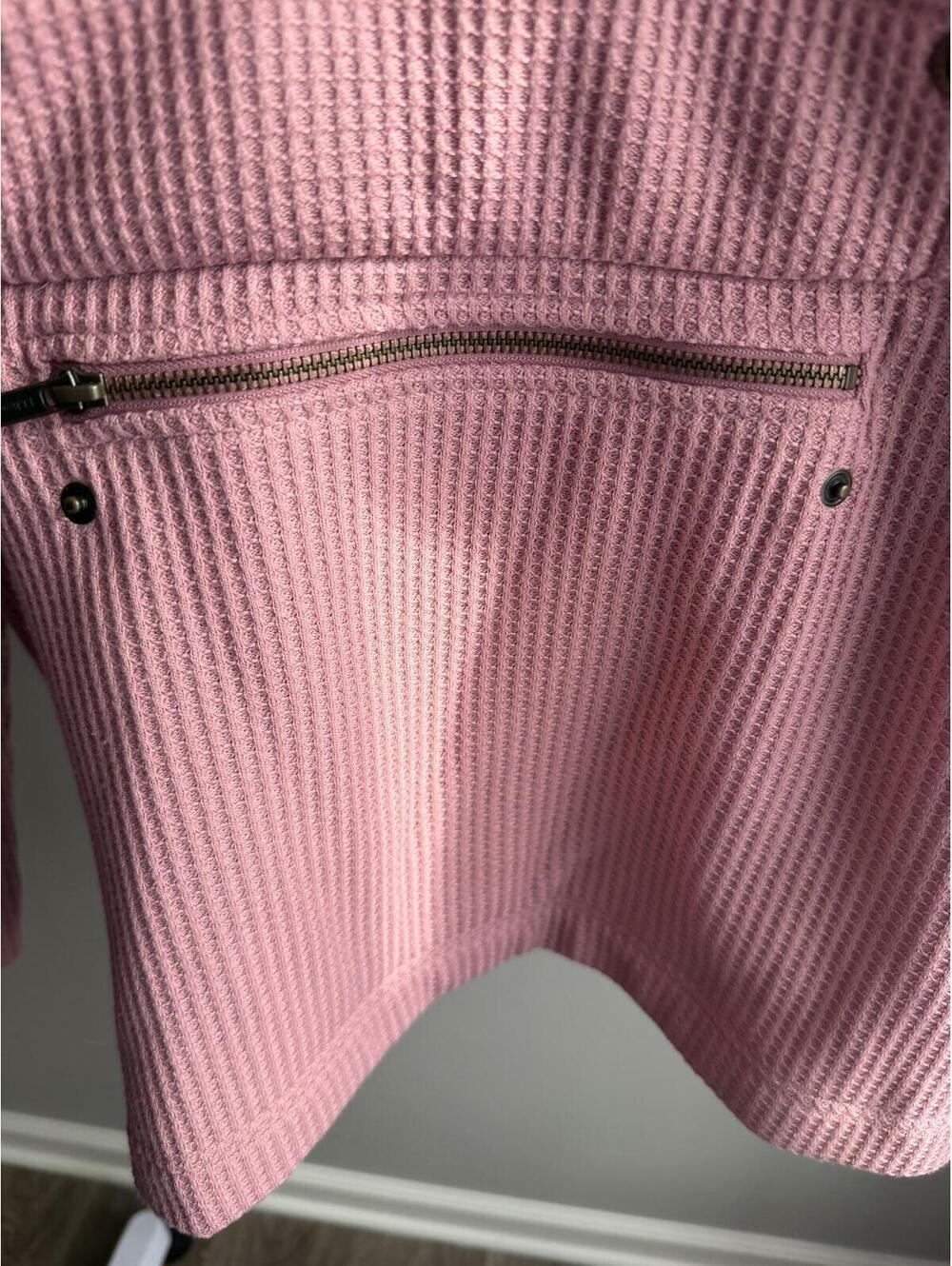 L.L. Bean Birchwood Brushed Waffle Anorak in Washed Orchid - Picture 3 of 8